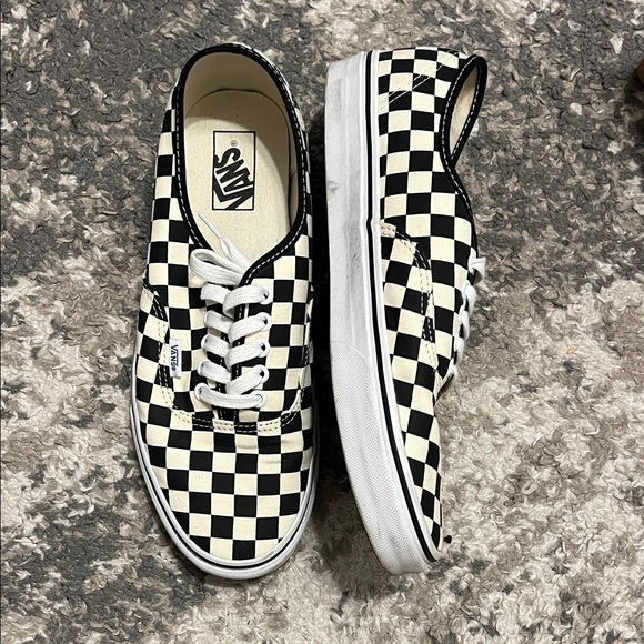 Vans Black and White Checkerboard Shoes - Picture 2 of 3